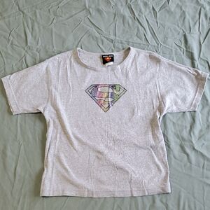 Warner Bros. Gray Superman Kids Tee